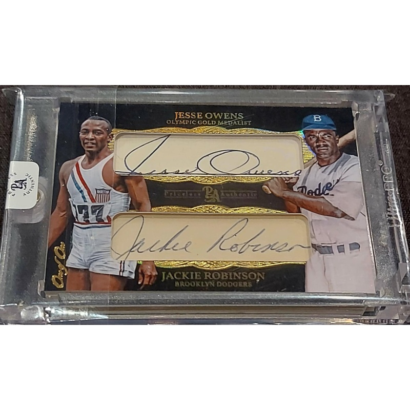 1/1 JORDAN & ALI & ROBINSON & OWENS QUAD AUTO G.O.A.T.S. CARD