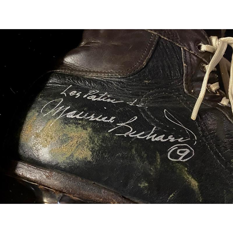 DELUXE FRAMED Maurice ROCKET Richard's Signed & Worn Vintage Hockey Skates