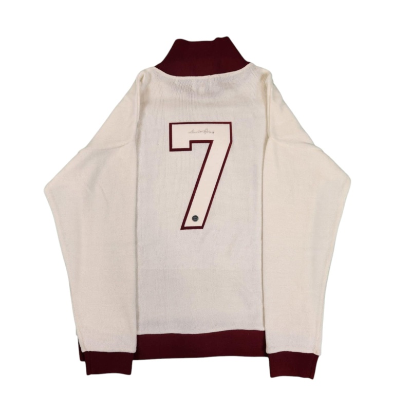 IMPOSSIBLY RARE Art ROSS Signed Kenora Thistles Vintage Wool Jersey