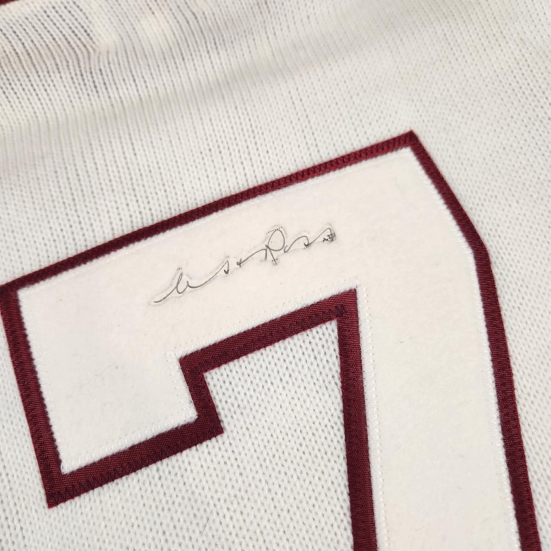 IMPOSSIBLY RARE Art ROSS Signed Kenora Thistles Vintage Wool Jersey