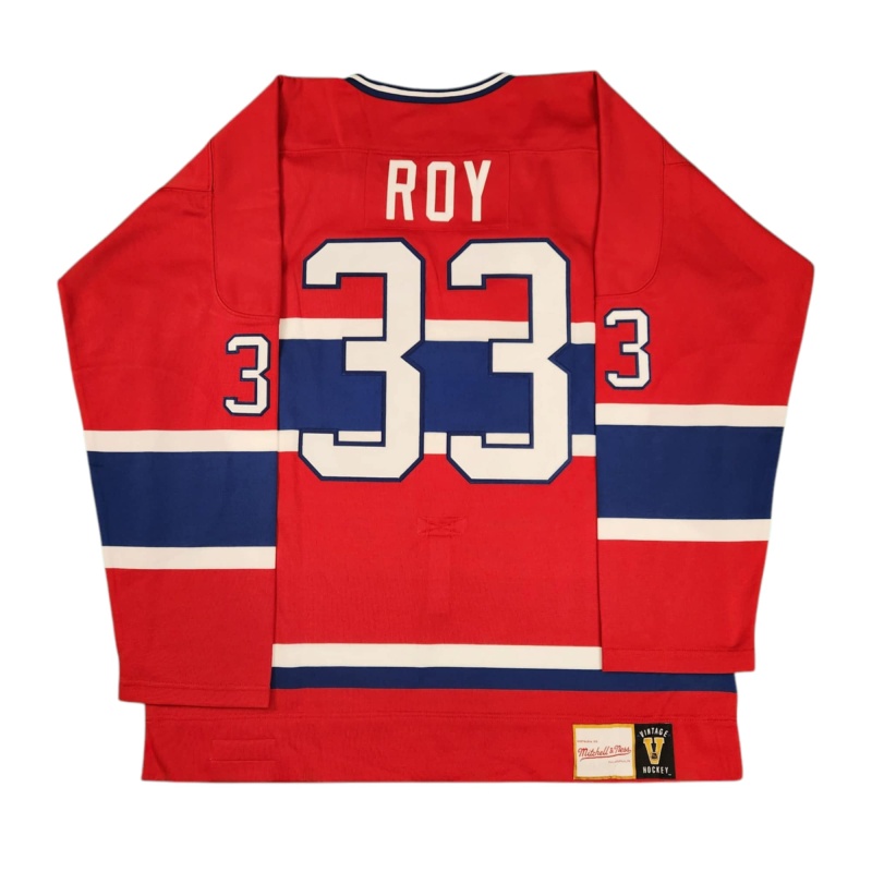 UDA Patrick ROY Signed Montreal Canadiens 1993 Stanley Cup Red Jersey