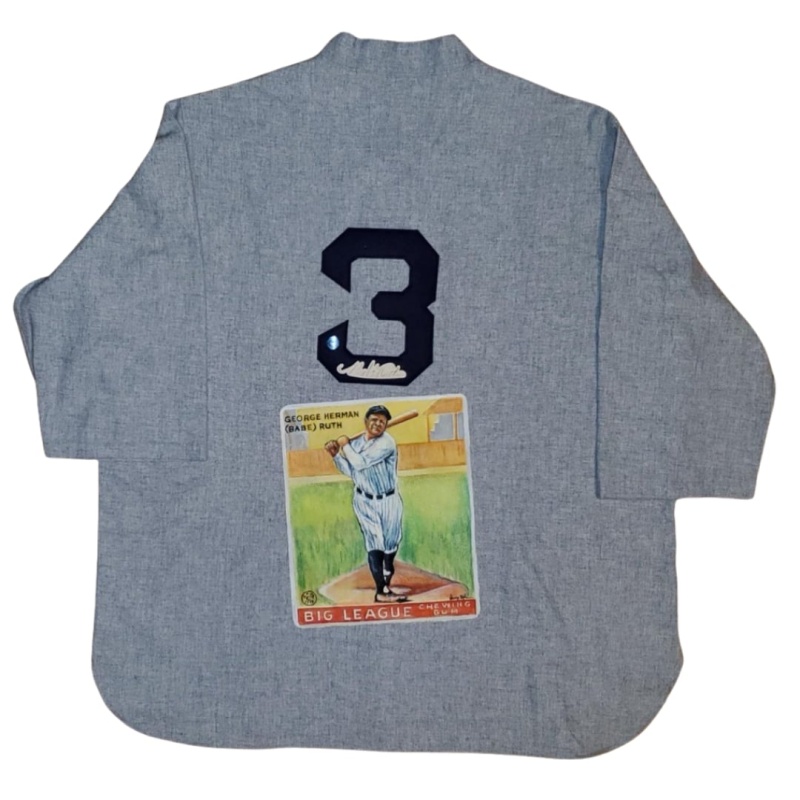 BABE RUTH New York Yankees Original AUTO 1/1 Painted 1933 GOUDEY 4pc Jersey Set