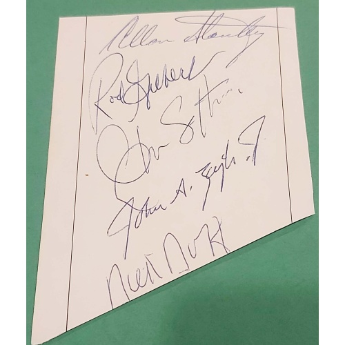 Allan Stanley, Rod Gilbert, Glen Sather, John Ziegler Jr & Dick Duff Autographs *NO RESERVE*