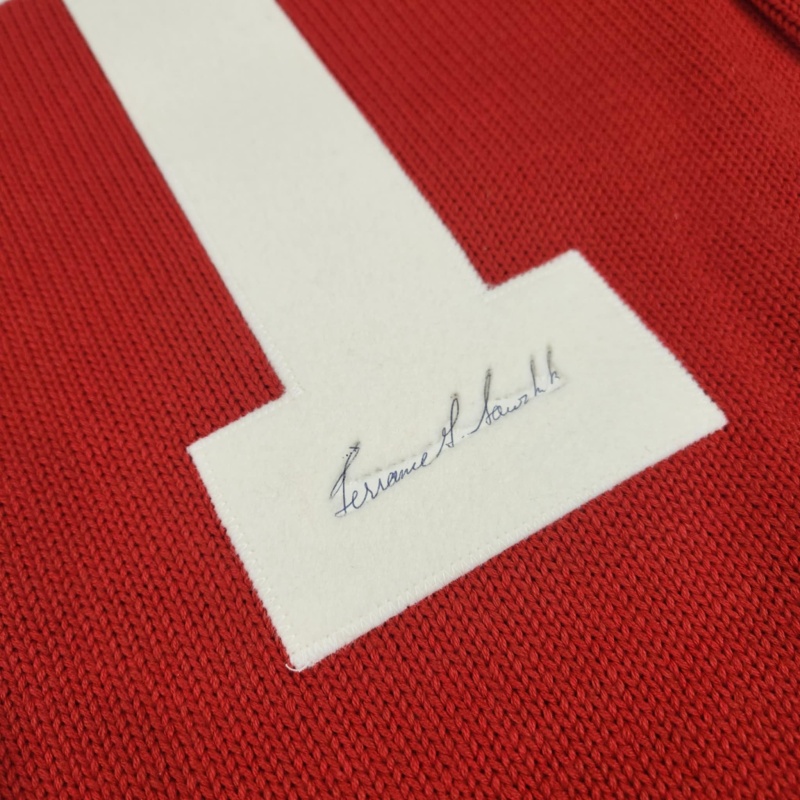 EXTREMELY RARE Terry SAWCHUK Signed Detroit Red Wings Vintage Wool Jersey