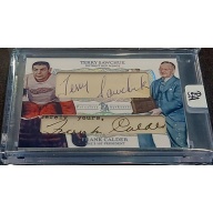 1/1 TERRY SAWCHUK & FRANK CALDER Detroit Red Wings DUAL AUTO Card