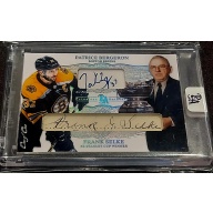 1/1 PATRICE BERGERON & FRANK SELKE Boston Bruins DUAL AUTO Card
