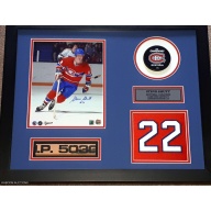 Steve Shutt Signed Game Used Stick Series Custom Framed Ltd To Only 10!