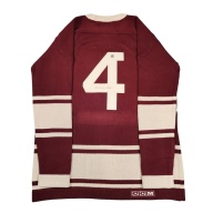IMPOSSIBLY RARE Babe SIEBERT Signed Montreal Maroons Vintage Wool Jersey
