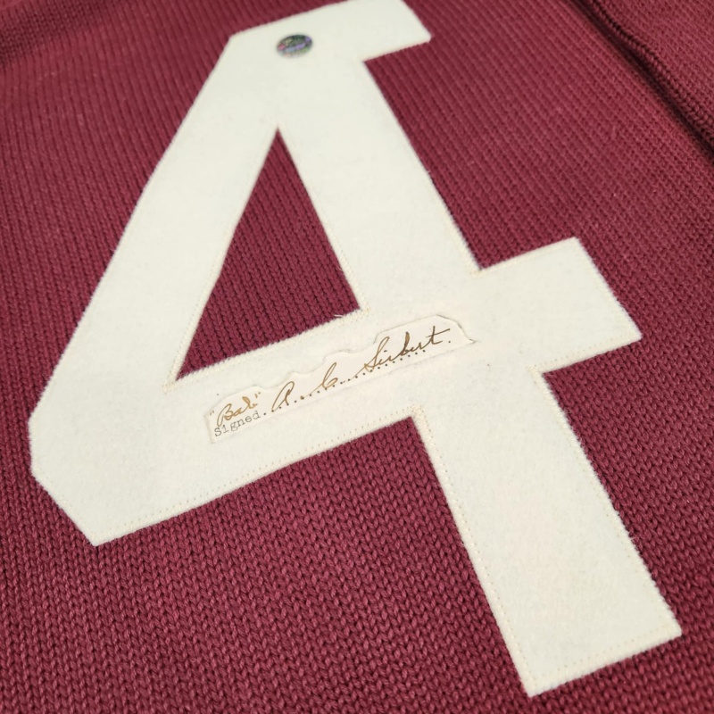 IMPOSSIBLY RARE Babe SIEBERT Signed Montreal Maroons Vintage Wool Jersey