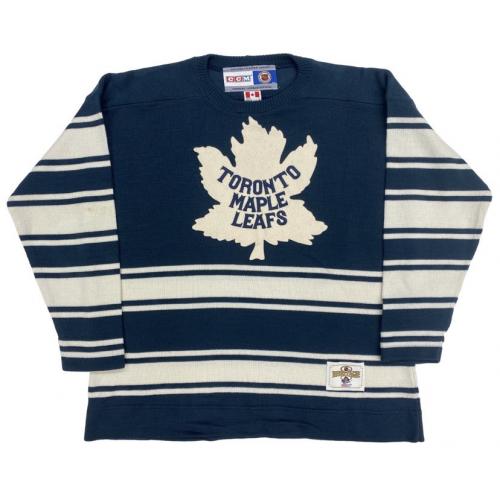 Conn Smythe (deceased 1980) Signed Toronto Maple Leafs Vintage Wool 1927 Model Jersey