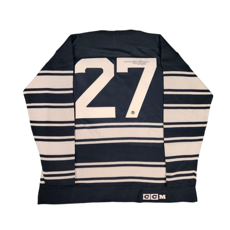 ULTRA RARE Conn SMYTHE Signed Toronto Maple Leafs Vintage Wool Jersey