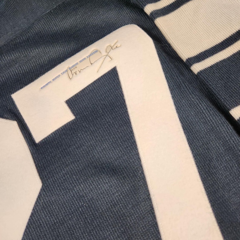 ULTRA RARE Conn SMYTHE Signed Toronto Maple Leafs Vintage Wool Jersey