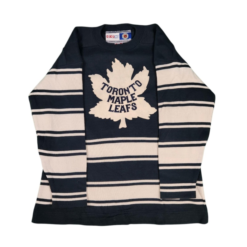 ULTRA RARE Conn SMYTHE Signed Toronto Maple Leafs Vintage Wool Jersey