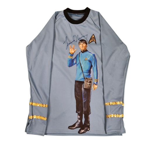 1/1 Leonard NIMOY Signed & Hand Painted Star Trek "SPOCK" Officer Uniform