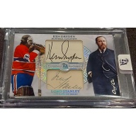 1/1 KEN DRYDEN & LORD STANLEY Montreal Canadiens DUAL AUTO Card