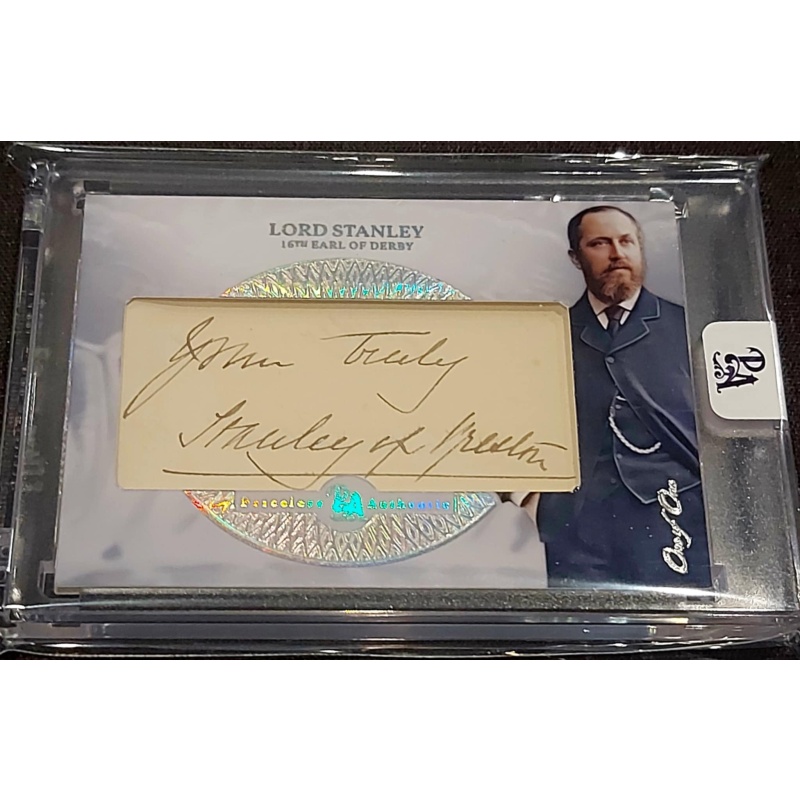 1/1 LORD STANLEY OF PRESTON NHL Holy Grail AUTO Card