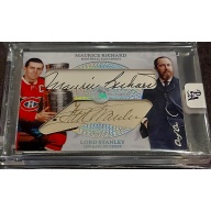 1/1 MAURICE RICHARD & LORD STANLEY Montreal Canadiens DUAL AUTO Card