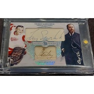 1/1 TERRY SAWCHUK & LORD STANLEY Detroit Red Wings DUAL AUTO Card
