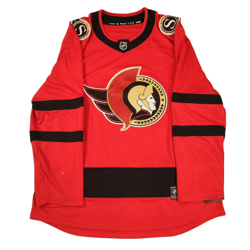 1/1 Brady TKACHUK Signed & Painted Ottawa Senators Reverse Retro 1.0 Jersey