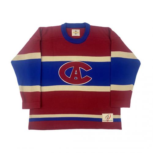 Newsy Ed Lalonde (deceased 1970) Signed Montreal Canadiens Vintage Wool 1915 Model Jersey